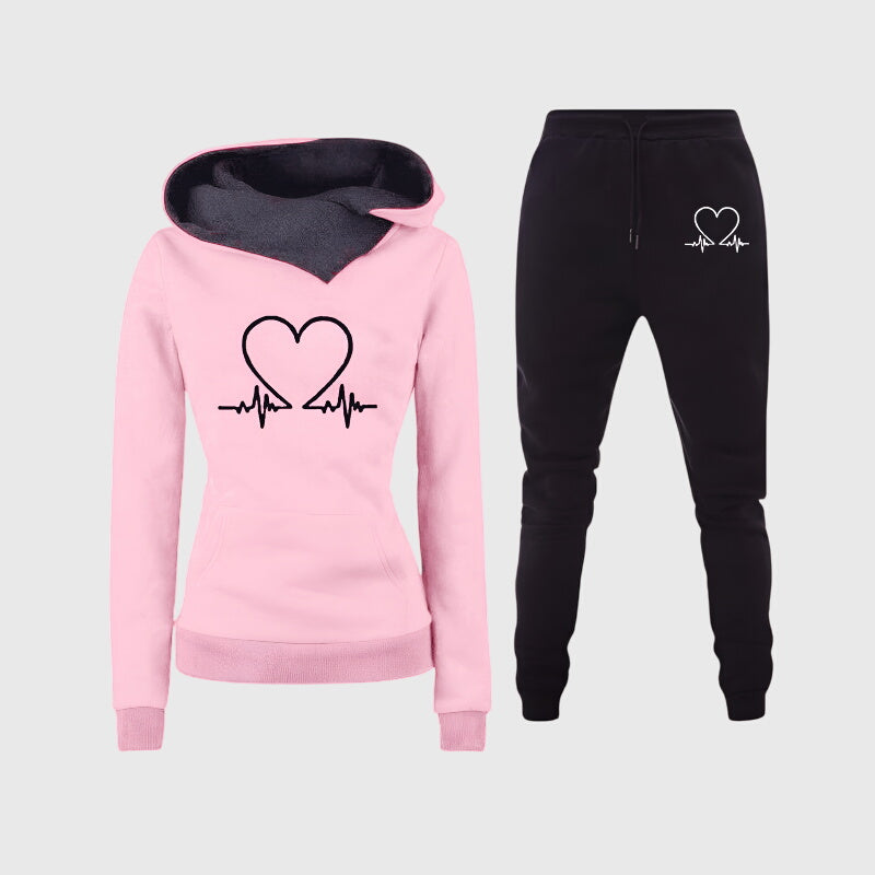 Hilary | Heartbeat Tracksuit Set