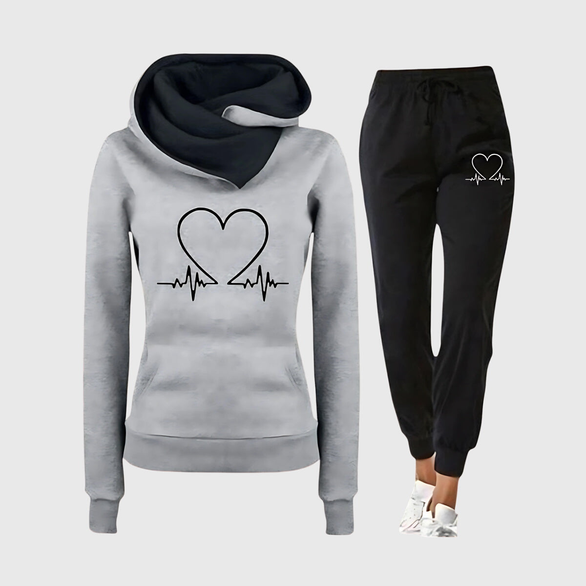 Hilary | Heartbeat Tracksuit Set