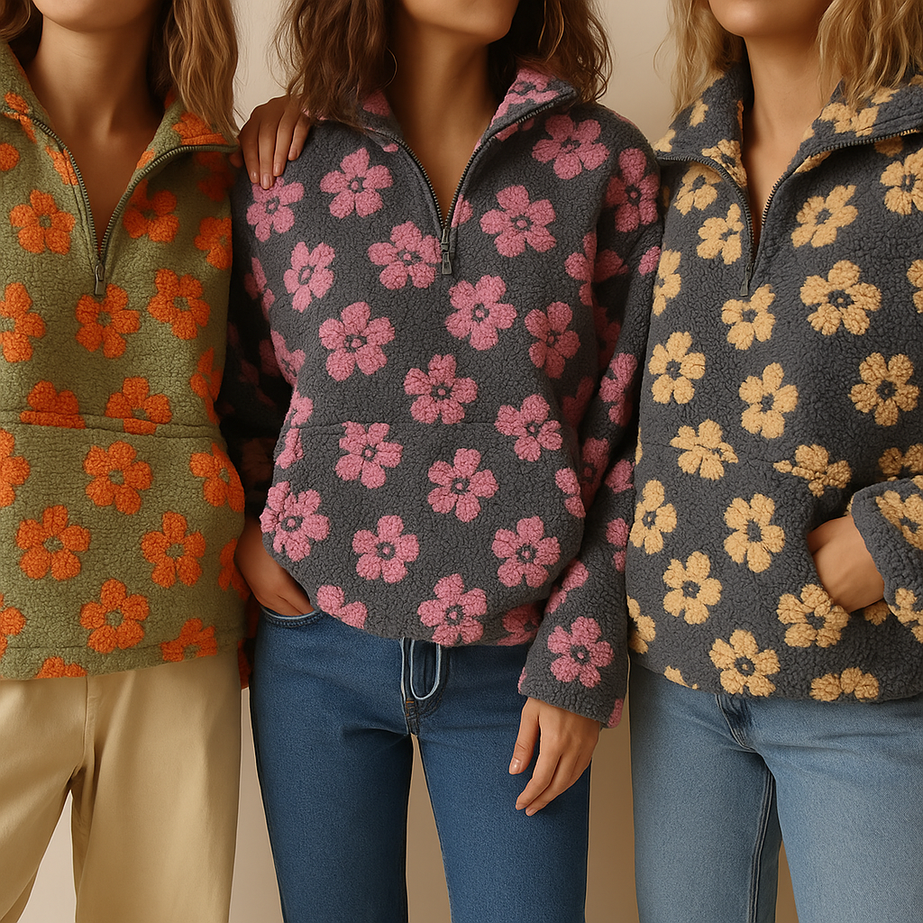 Daisy | Fleece Bloom Pullover