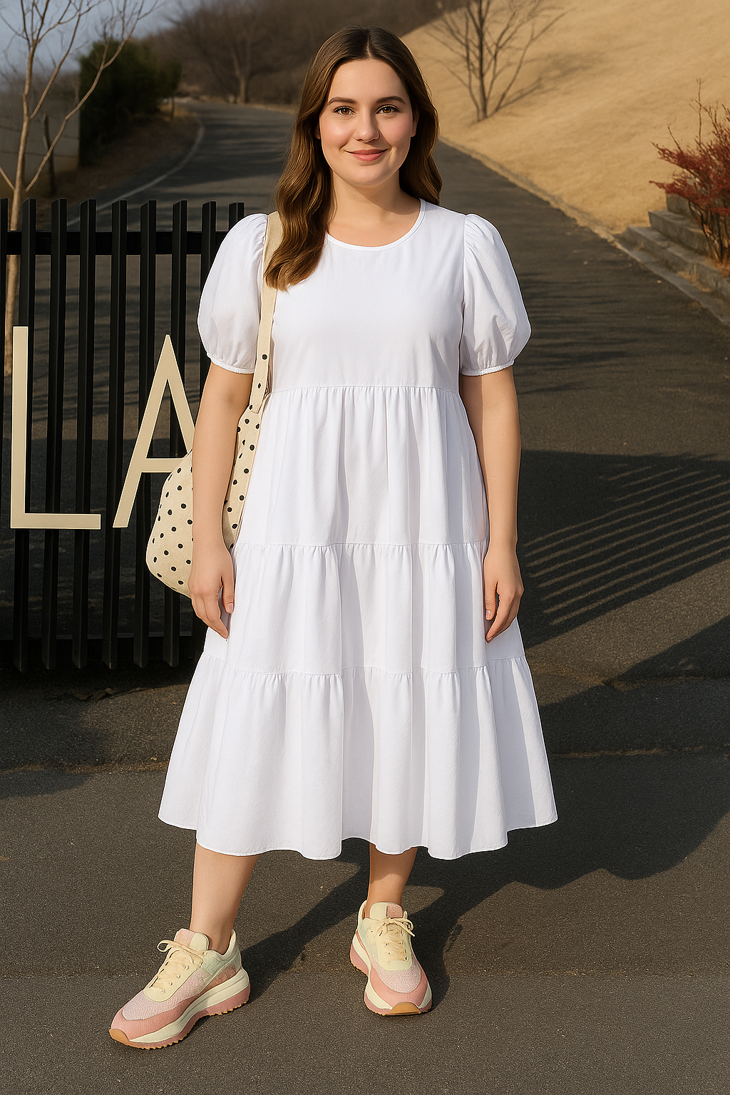 Luna™ | O Neck Tummy Covering Dress