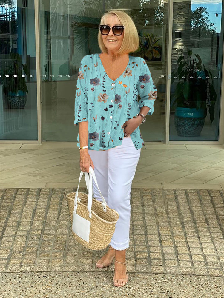 Marlowe | Floral blouse with relaxed elegance