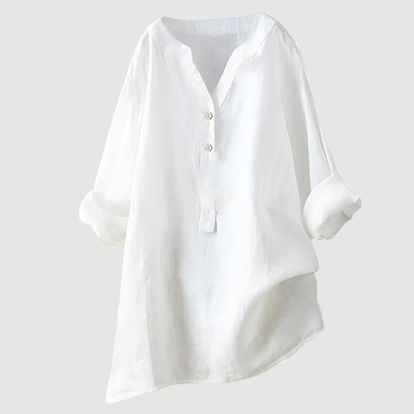 Amelia | Airy linen blouse with button details