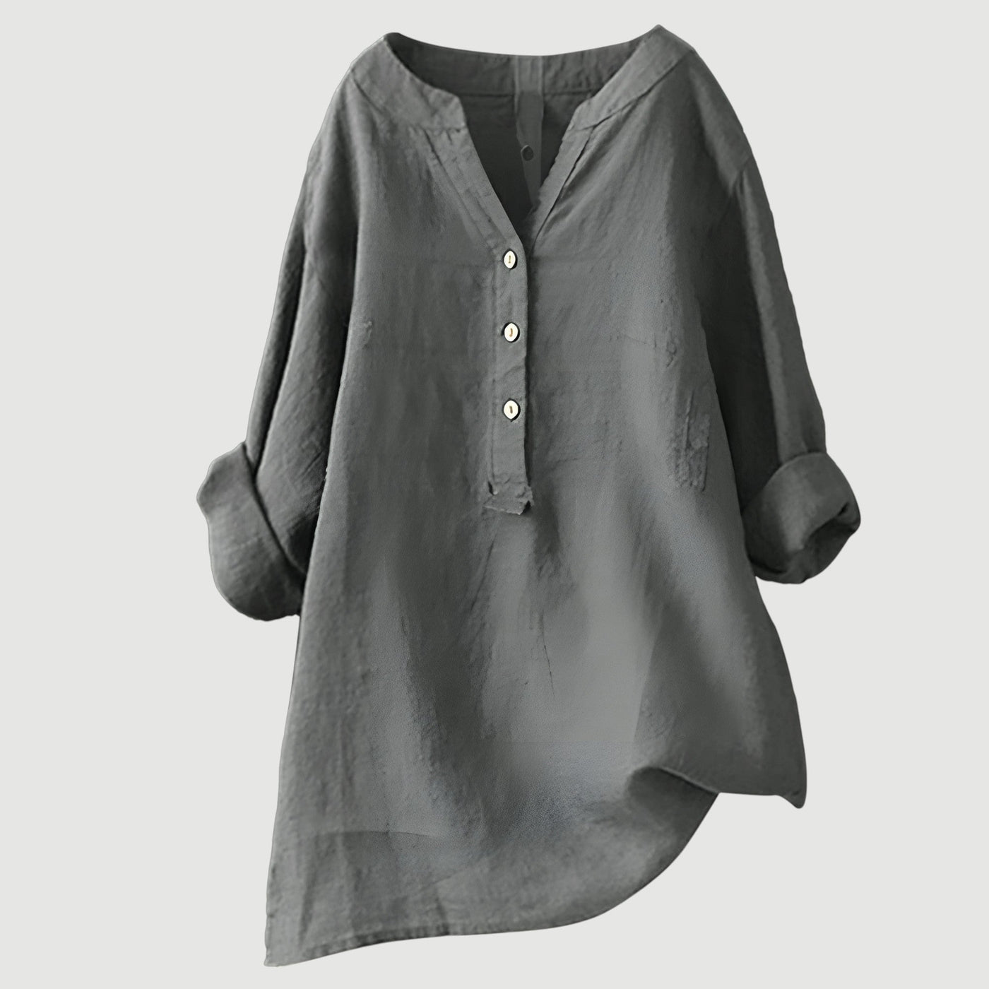 Amelia | Airy linen blouse with button details
