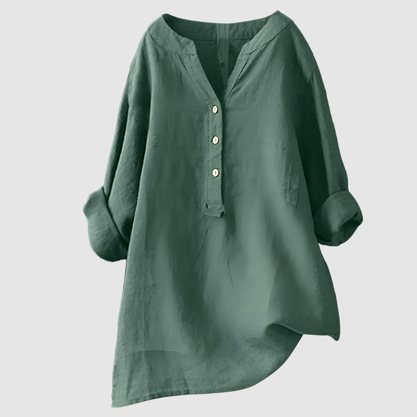 Amelia | Airy linen blouse with button details