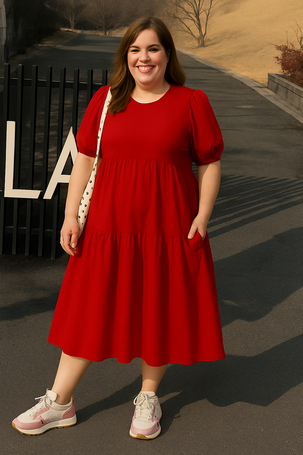 Luna™ | O Neck Tummy Covering Dress