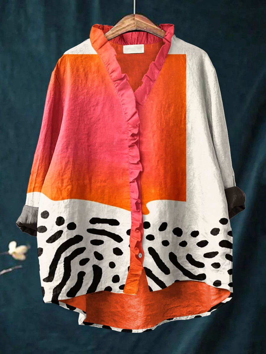 Melinda Vintage Colourful Blouse