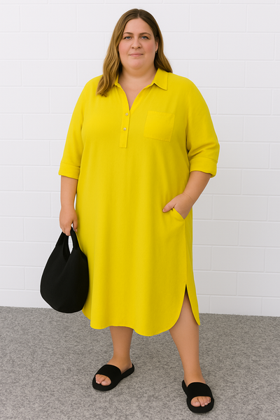 Hazel™ | Half-Button Tummy Covering Dress