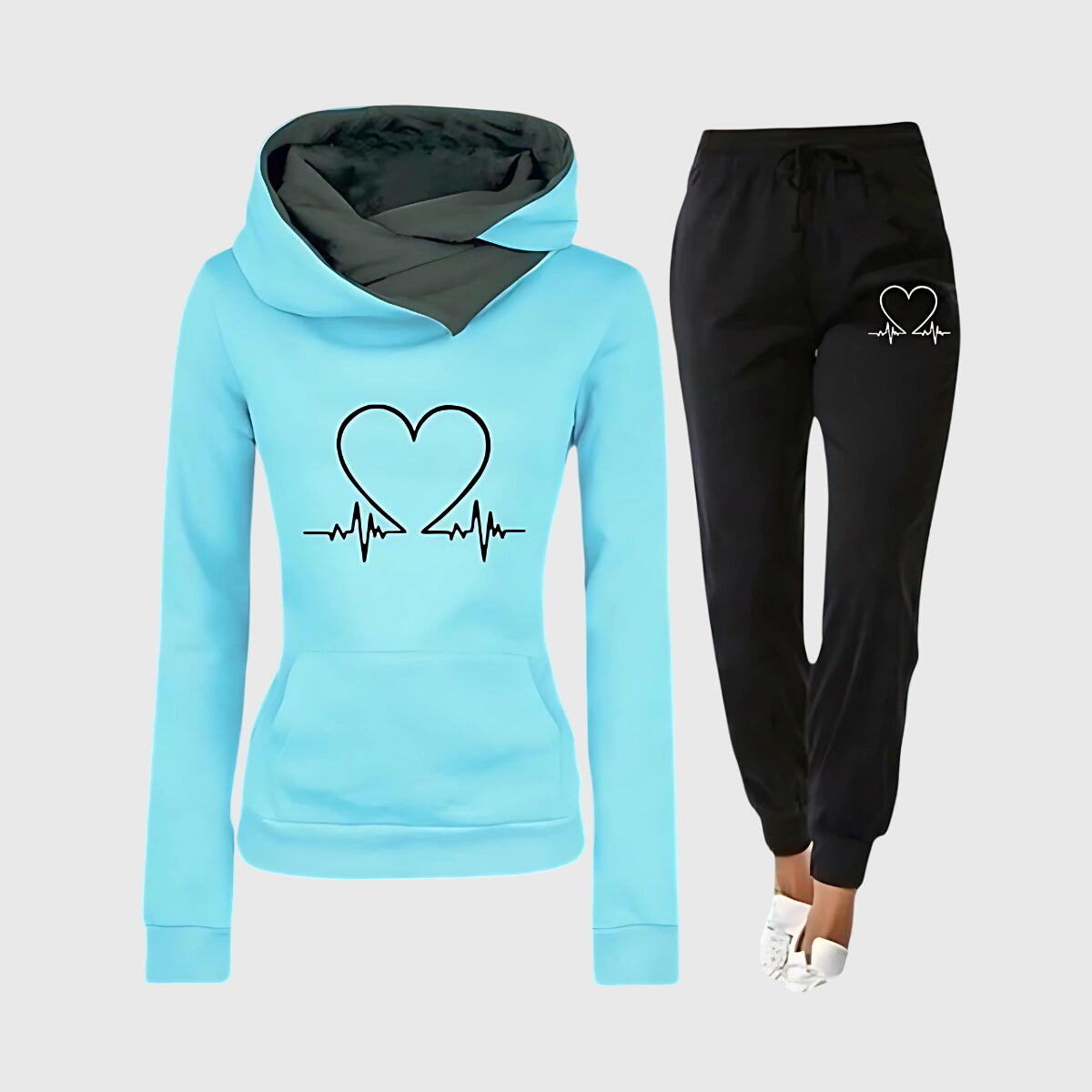 Hilary | Heartbeat Tracksuit Set