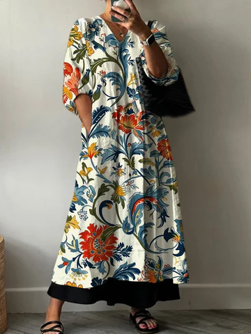 Elegant Dress with Print