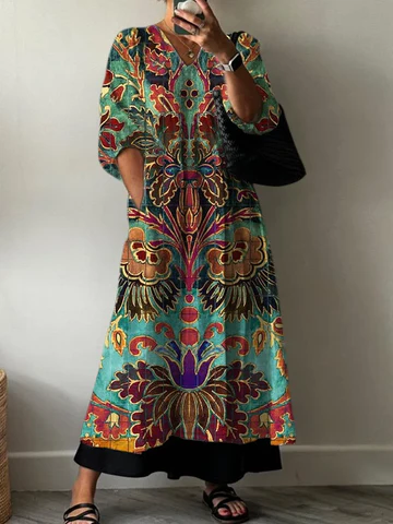 Elegant Dress with Print