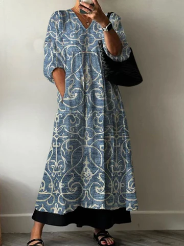 Elegant Dress with Print