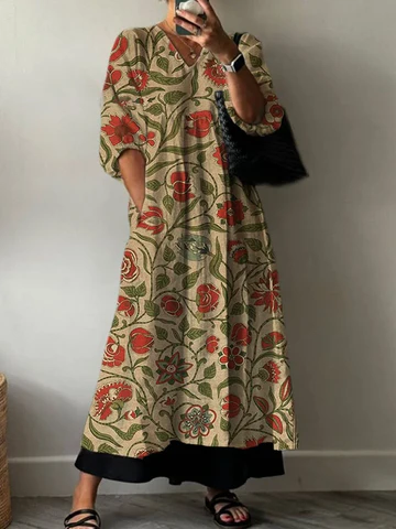 Elegant Dress with Print