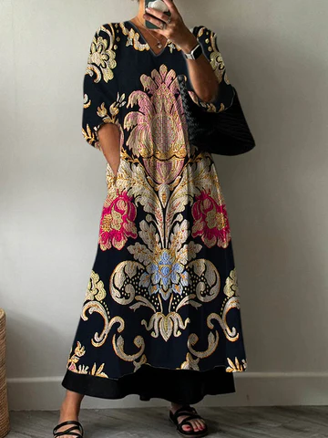 Elegant Dress with Print