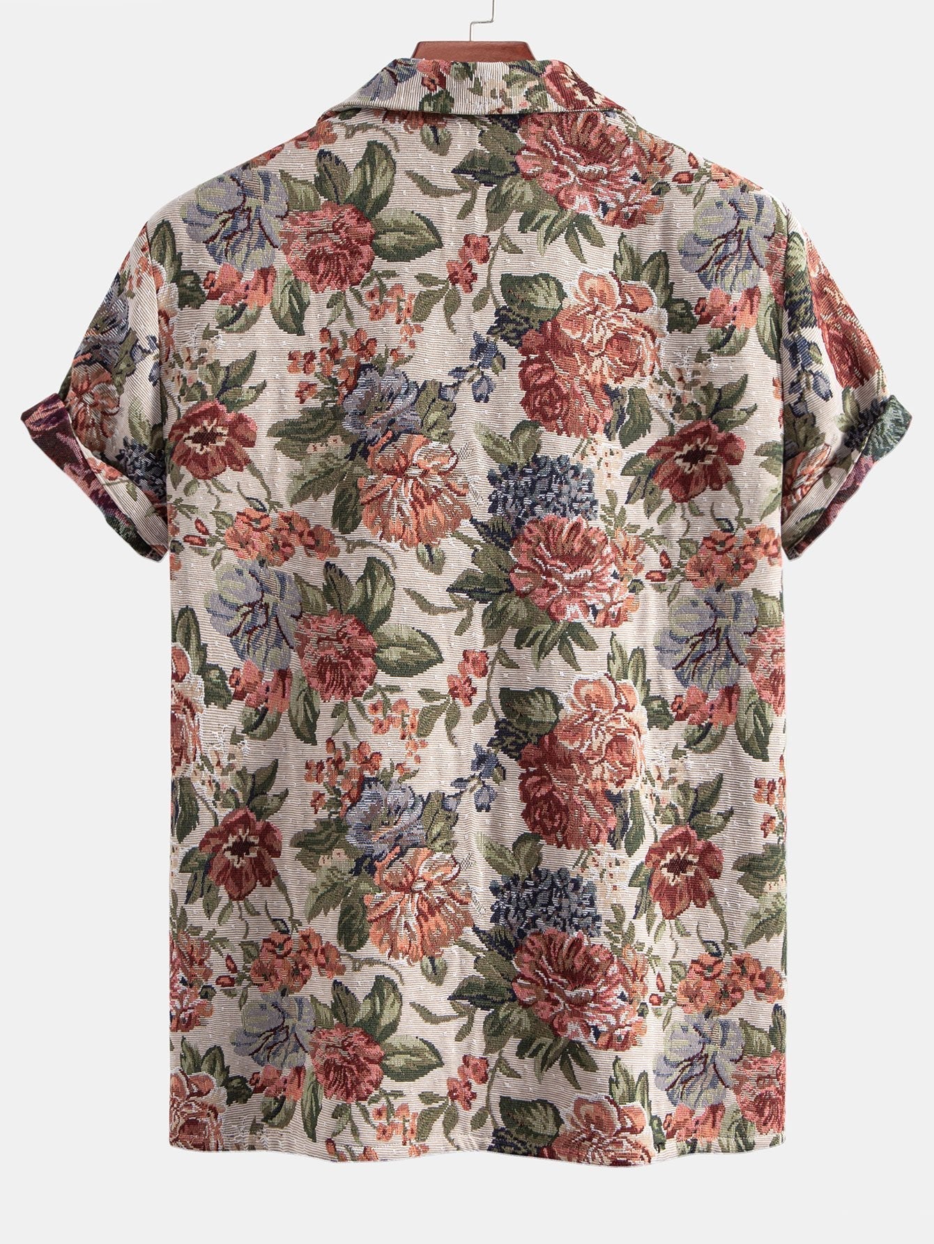Floral Jacquard Cuban Shirt & Shorts