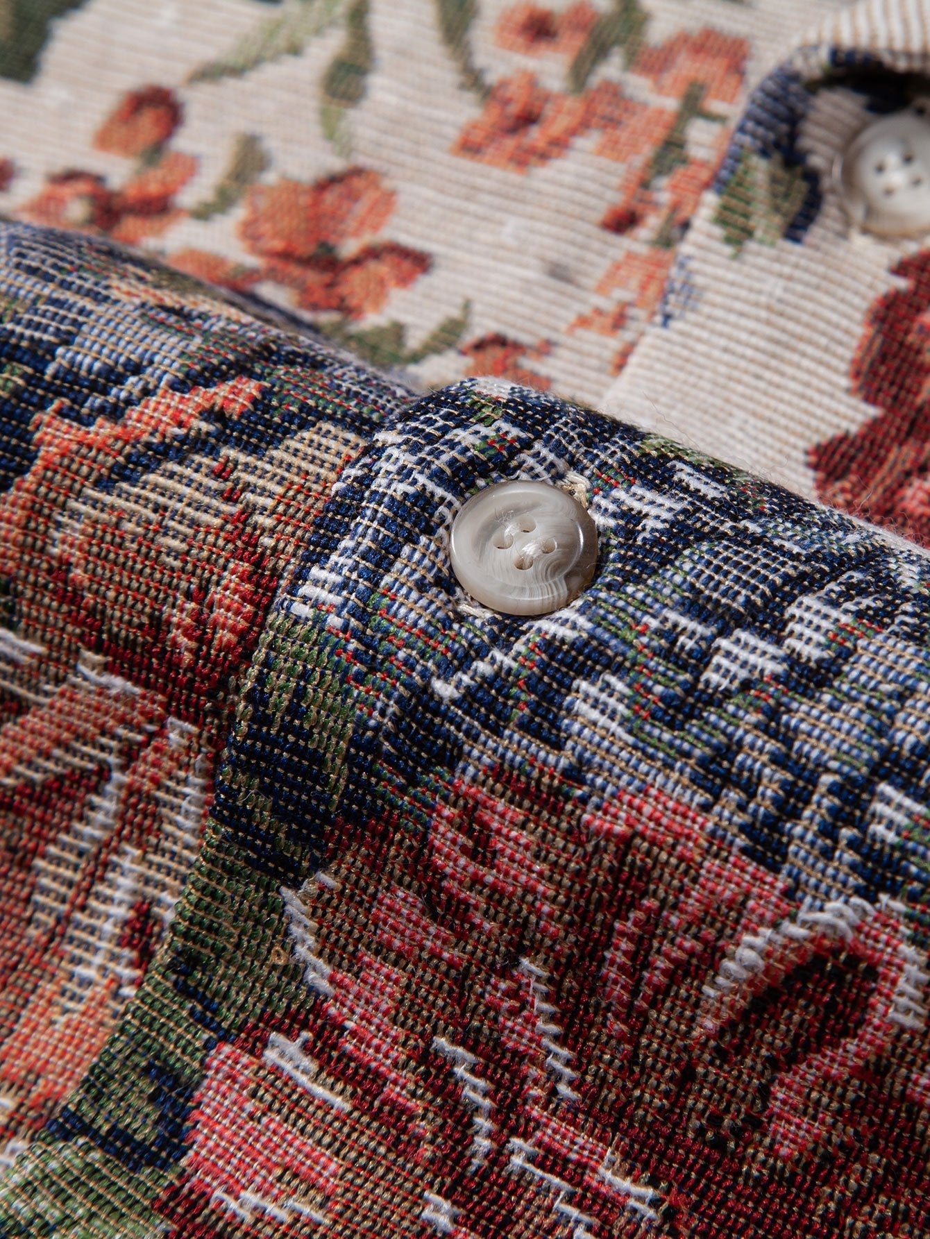 Floral Jacquard Cuban Shirt & Shorts