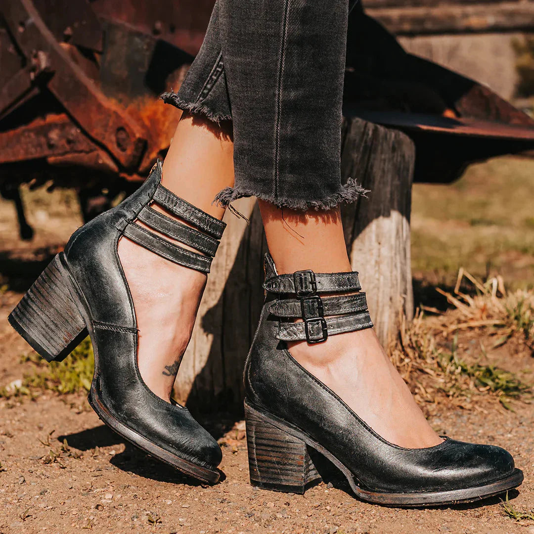 Megan™ - Leather Ankle Boots