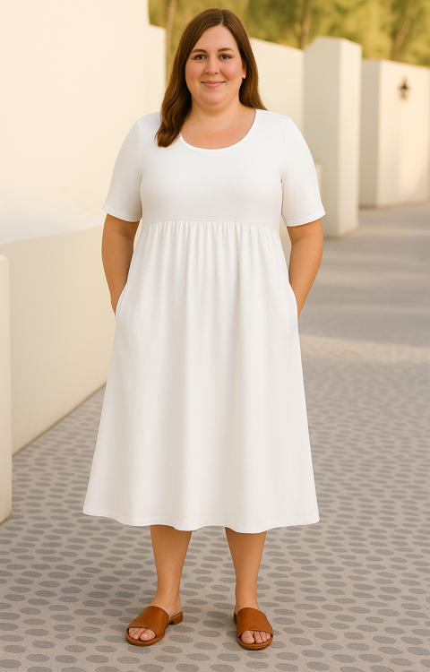 Sandra™ | Casual Loose Tummy Covering Dress