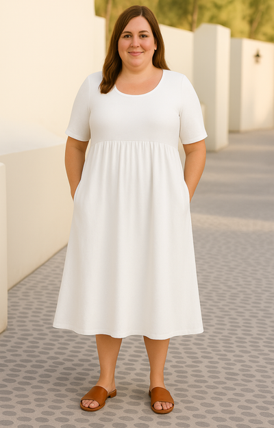 Sandra™ | Casual Loose Tummy Covering Dress