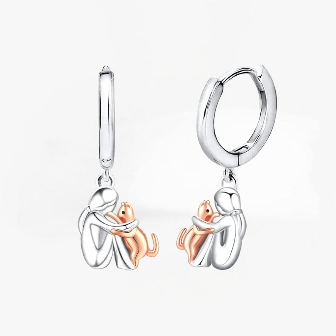 Elisa - Cat Icon Earrings (Round Closure)