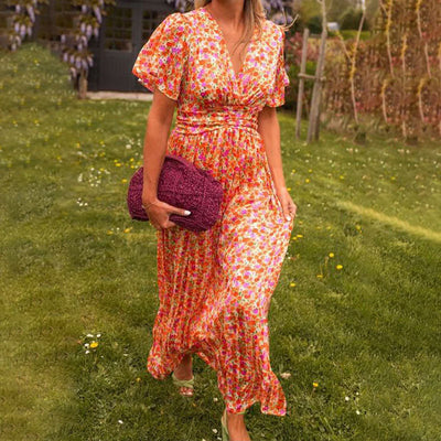 Elsie - Classic V-Neck Dress