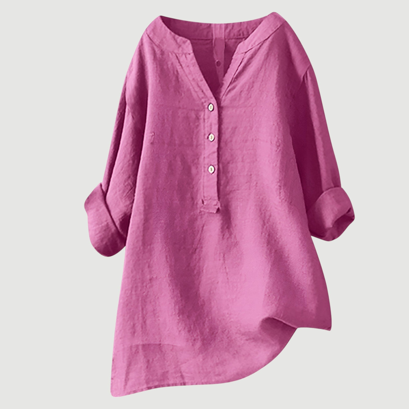 Amelia | Airy linen blouse with button details